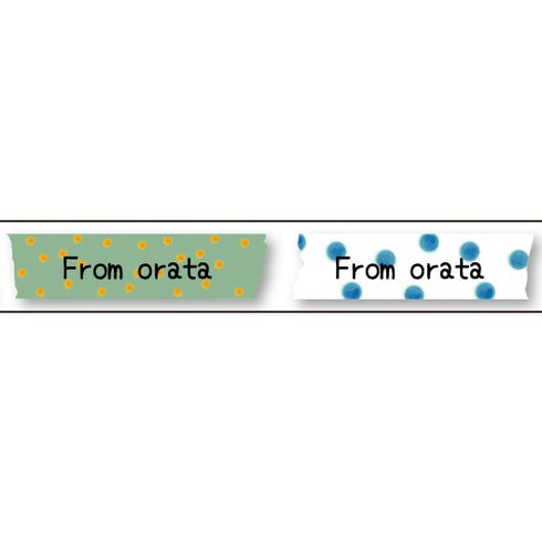 大人のおら太シリーズ(1)水彩マステ 15mm幅 長さ9m 1本 マスキングテープ orata.net