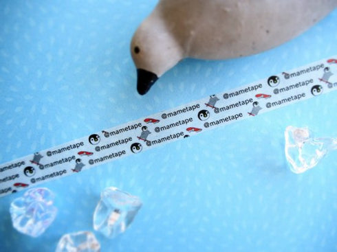 おら太シリーズ(38)スケボーペンギン 15mm幅 長さ9m 1本 マスキングテープ orata.net