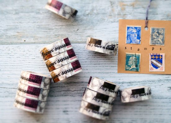 つぶ太シリーズ(2)stamps 15mm幅 長さ9m 1本 マスキングテープ orata.net