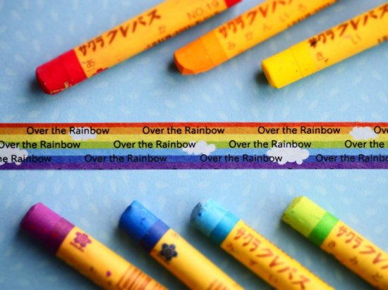 おら太シリーズ(45)レインボー 15mm幅 長さ9m 1本 マスキングテープ orata.net