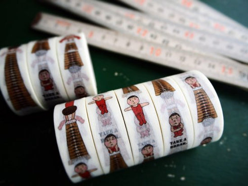 跳び箱ならべ太 15mm幅 長さ9m 1本 マスキングテープ orata.net