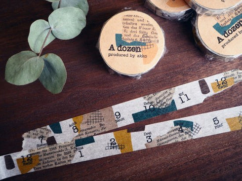 コラボっ太▶︎A dozen 15mm幅 長さ9m 1本 マスキングテープ orata.net