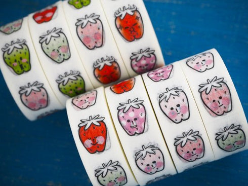 アゴ割れ苺ならべ太 15mm幅 長さ9m 1本 マスキングテープ orata.net