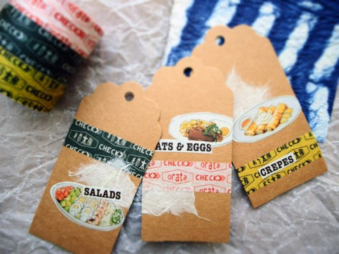 大人のおら太シリーズ(29)CHECK 15mm幅 長さ9m 1本 マスキングテープ orata.net