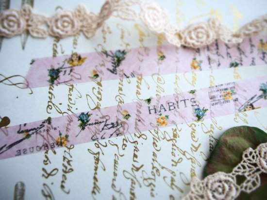 ウォールペーパー・フローラル 15mm幅 長さ9m 1本 マスキングテープ orata.net