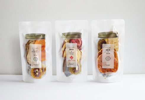 ノンシュガーフルーツティー3種テイストセット(和紅茶×2、グリーンルイボスティー×1)