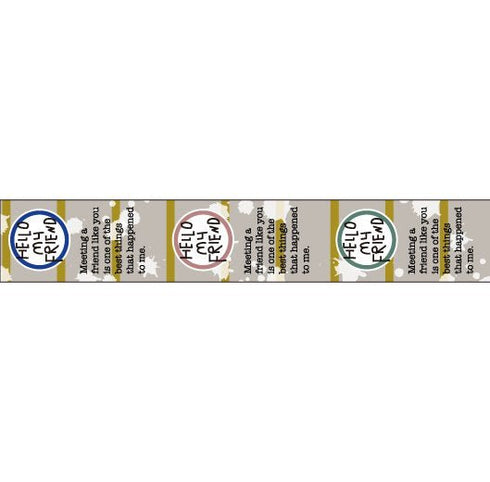 おくっ太シリーズ(26)ハローマイフレンド 15mm幅 長さ9m 1本 マスキングテープ orata.net