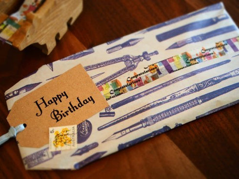 おくっ太シリーズ(3)おめでとう 15mm幅 長さ9m 1本 マスキングテープ orata.net