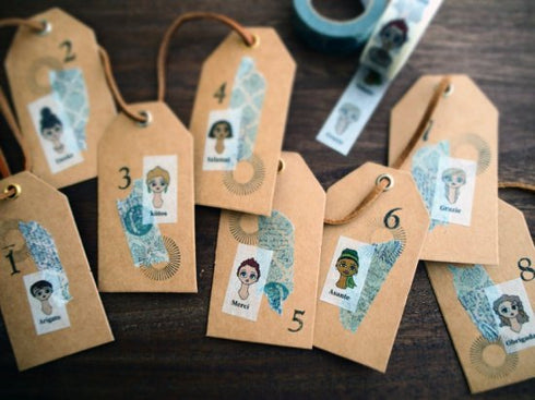 おくっ太シリーズ(31)Girls&Arigato 15mm幅 長さ9m 1本 マスキングテープ orata.net