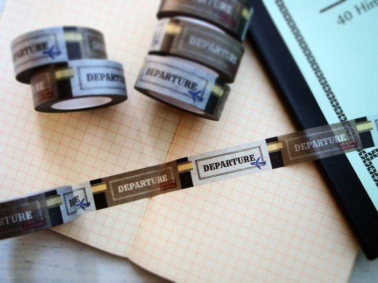 おくっ太シリーズ(40)DEPARTURE〜旅立ち〜 15mm幅 長さ9m 1本 マスキングテープ orata.net