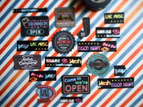 ネオンならべ太 15mm幅 長さ9m 1本 マスキングテープ orata.net