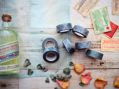 ウォールペーパー・ミント 15mm幅 長さ9m 1本 マスキングテープ orata.net