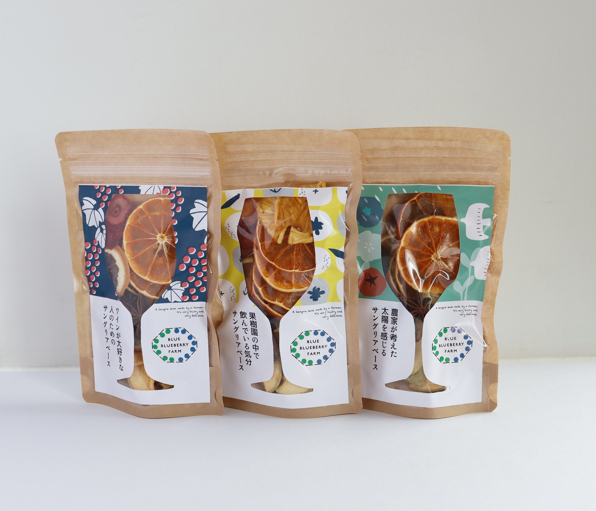 サングリアベース３種詰め合わせギフトボックス サングリアベース BLUE BLUEBERRY FARM and orata.net online store   